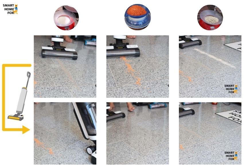 Reinigungsergebnis Tineco Floor One S3 trockene Verschmutzungen